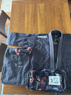 Kitsune “DragonL Mens BJJ Gi Dark Grey